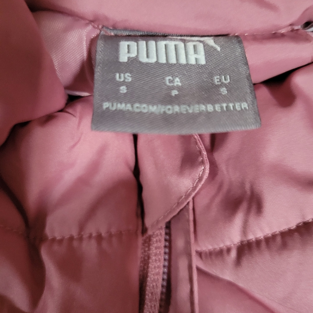 Puma Pink Puffer Jacket - Picture 3 of 3